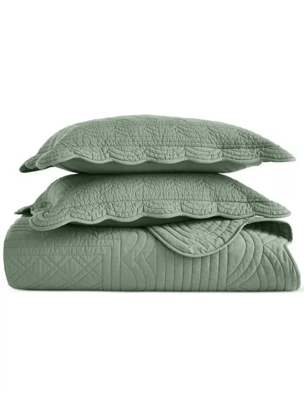 Charter Club Bailey Scallop 3-Piece Quilt Set – Full/Queen $285